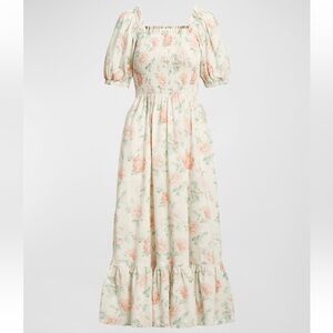 Polo Ralph Lauren Floral Smocked Cotton Dress XS NWT $398